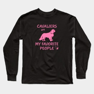 Cavaliers are My Favorite People Long Sleeve T-Shirt